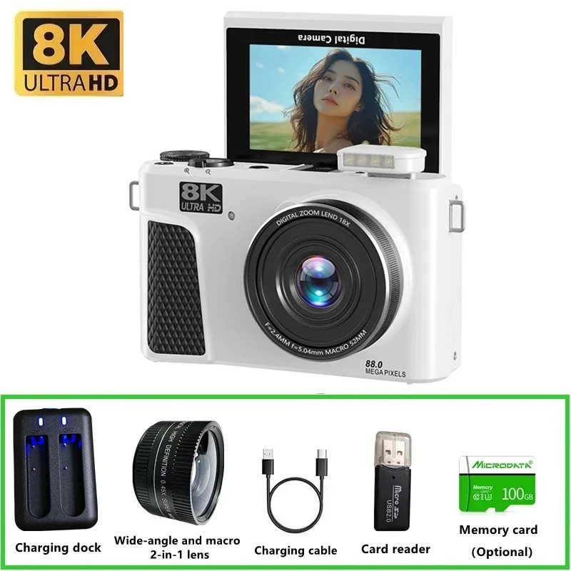 WD300 8K Digital Camera 88MP v - Electronics Gadgets For Home review and price