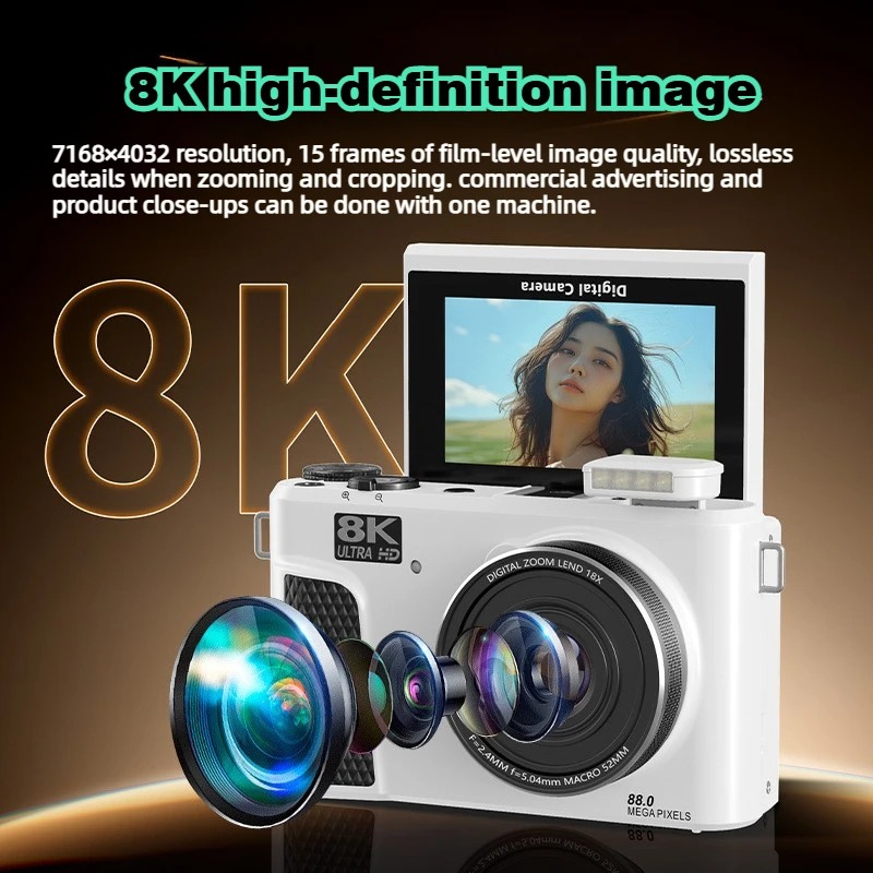 WD300 8K Digital Camera 88MP v - Electronics Gadgets For Home review and price