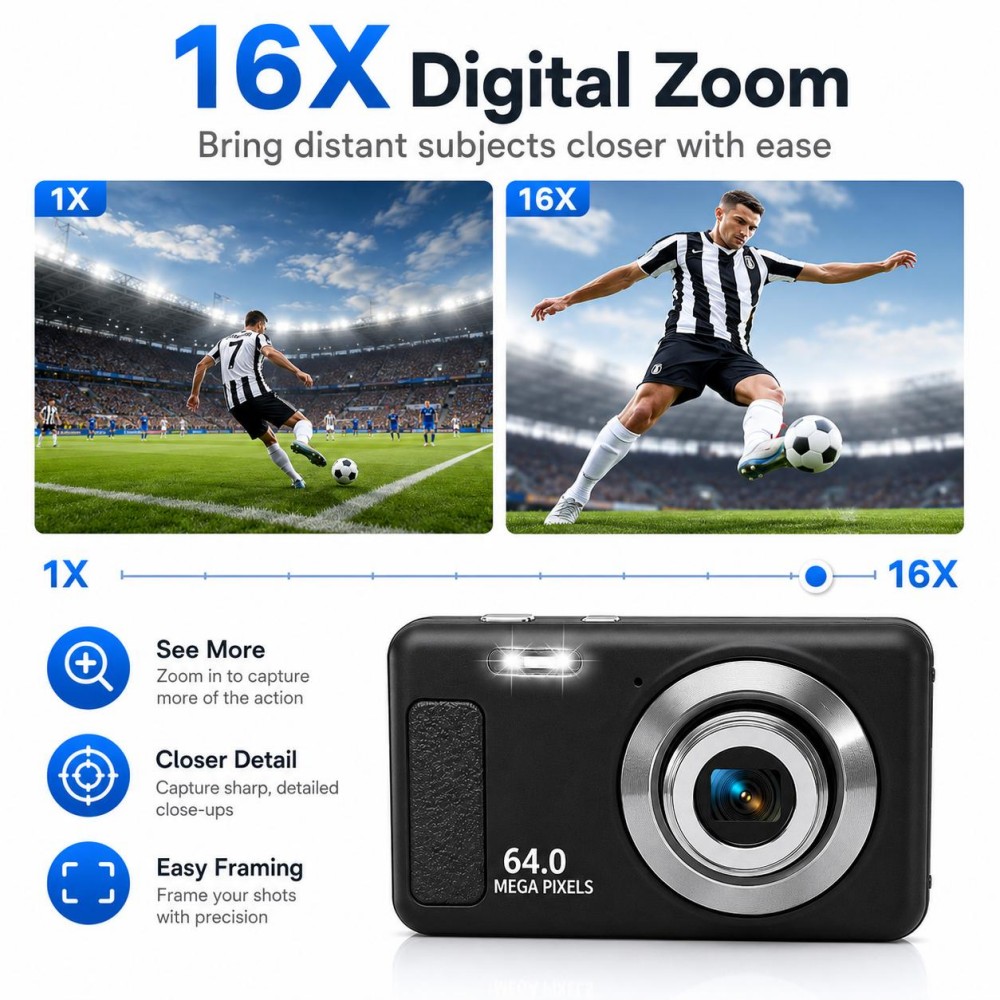 4K Ultra HD Portable Digital C - Electronics Home Gadgets review and price