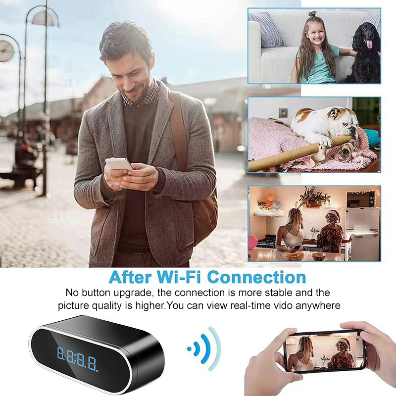 Full HD 1080P Alarm Clock Mini - Compact Camera Mirrorless review and price