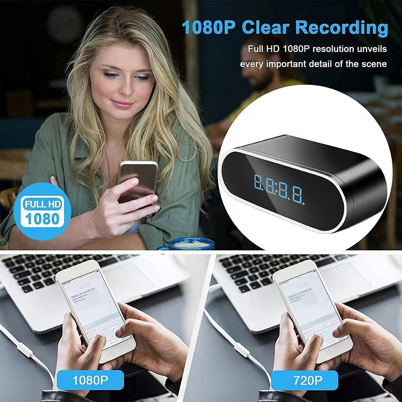 Full HD 1080P Alarm Clock Mini - Compact Camera Mirrorless review and price